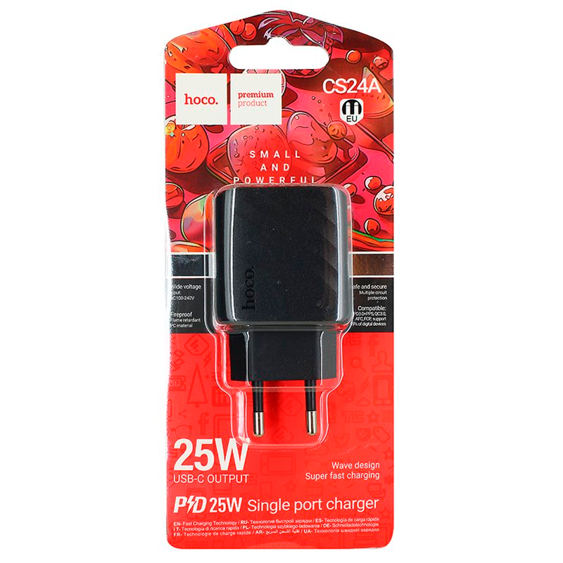 Cargador Carga Rapida Hoco Cs24a 25w Negro – imagen 3
