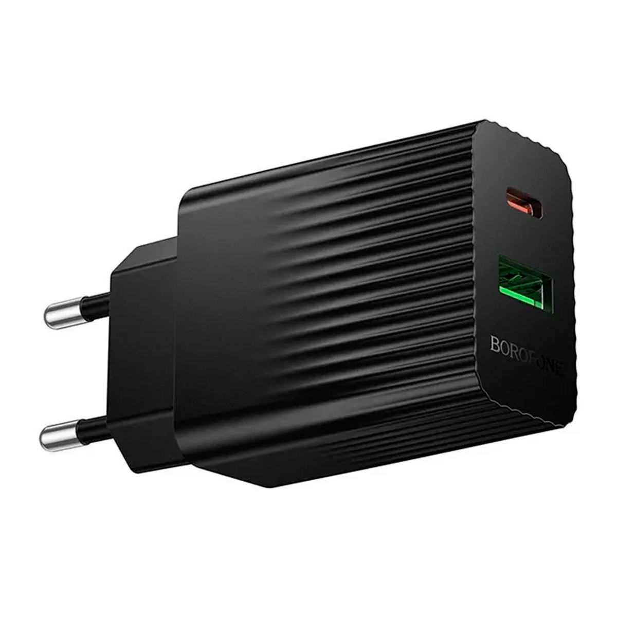 Cargador Borofone Ba76a 30w Qc 3.0 Dual Negro – imagen 2