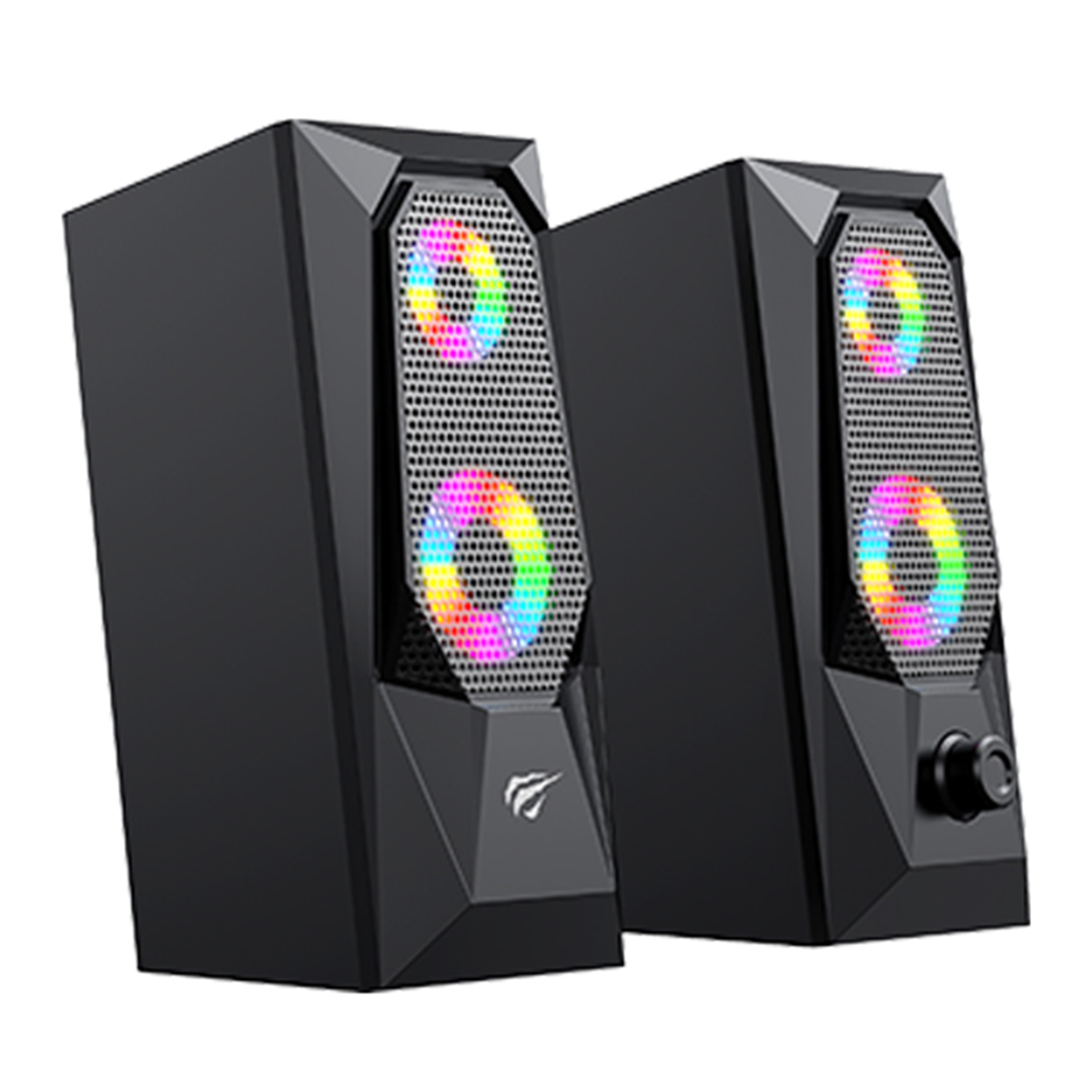 Parlantes Gamer Gamenote Sk208 Rgb Negro