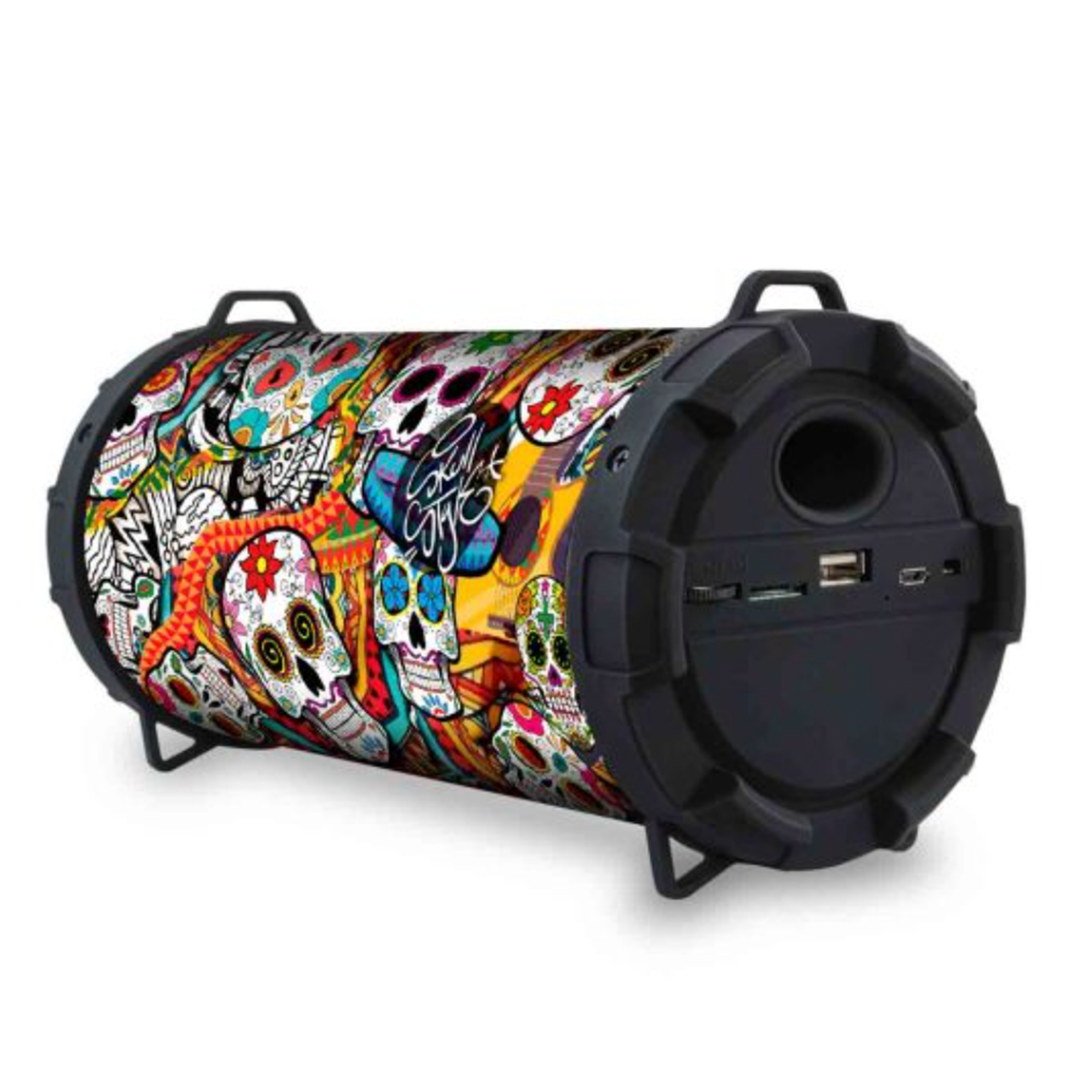 Parlante Bluetooth Zukabass Aux Mp3 Fm Microlab Skull