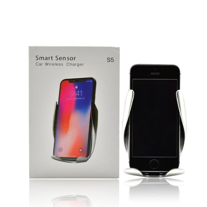 Cargador Inalámbrico Inteligente Soporte Auto Sensor S5 – imagen 3