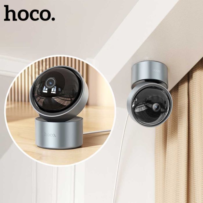 Cámara Seguridad Interior Hoco D5 Full Hd Gris – imagen 4