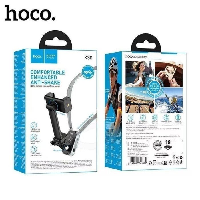 Soporte Para Cuello Hoco K30 Smartphones Camaras Ciclismo Streaming Negro – imagen 6