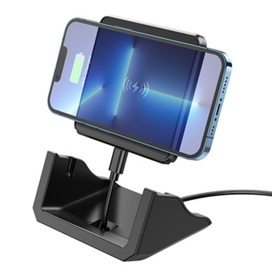 Cargador Inalámbrico Borofone BQ20 Con Soporte 15w Negro