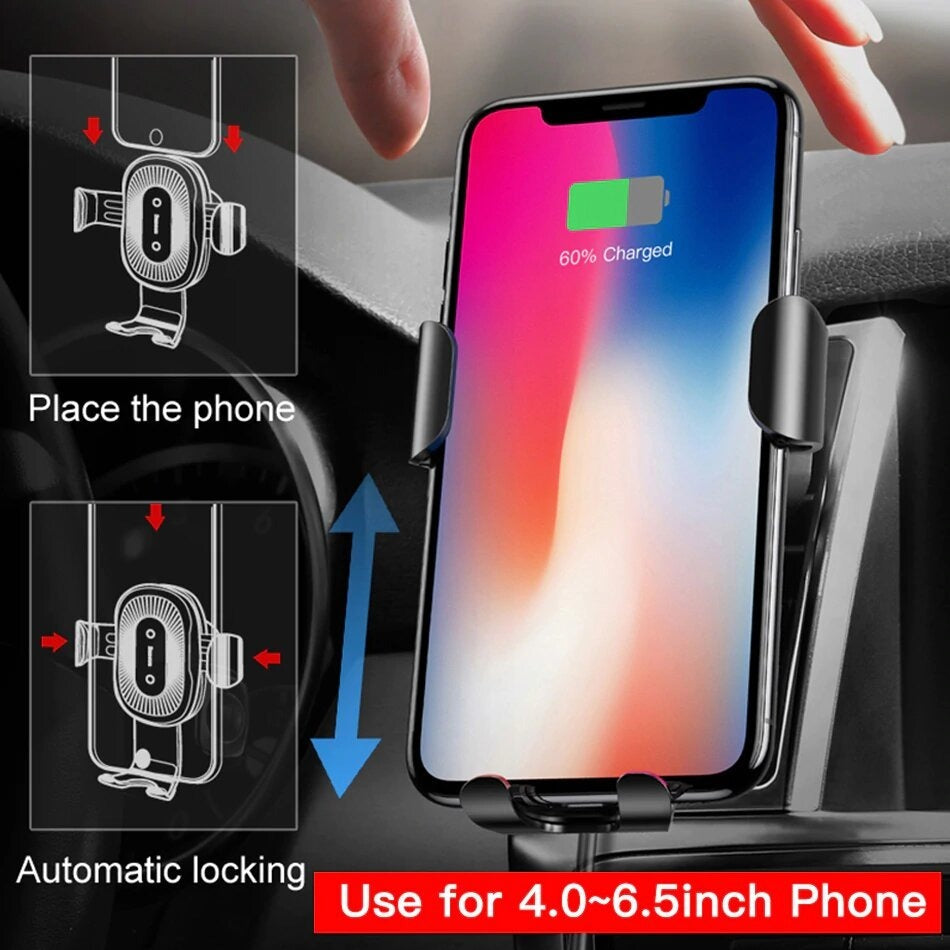 Soporte De Auto Con Carga Inalambrica Gravity Baseus – imagen 4