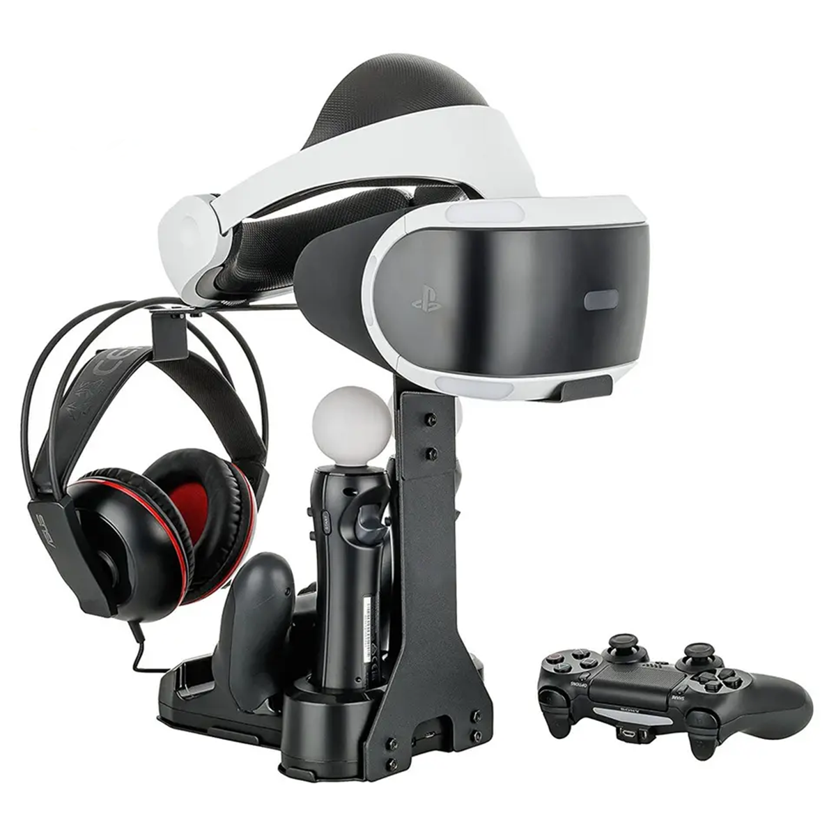 Soporte Estacion Multifuncional Doble Ps4 / PS4 VR Jys Negro – imagen 5
