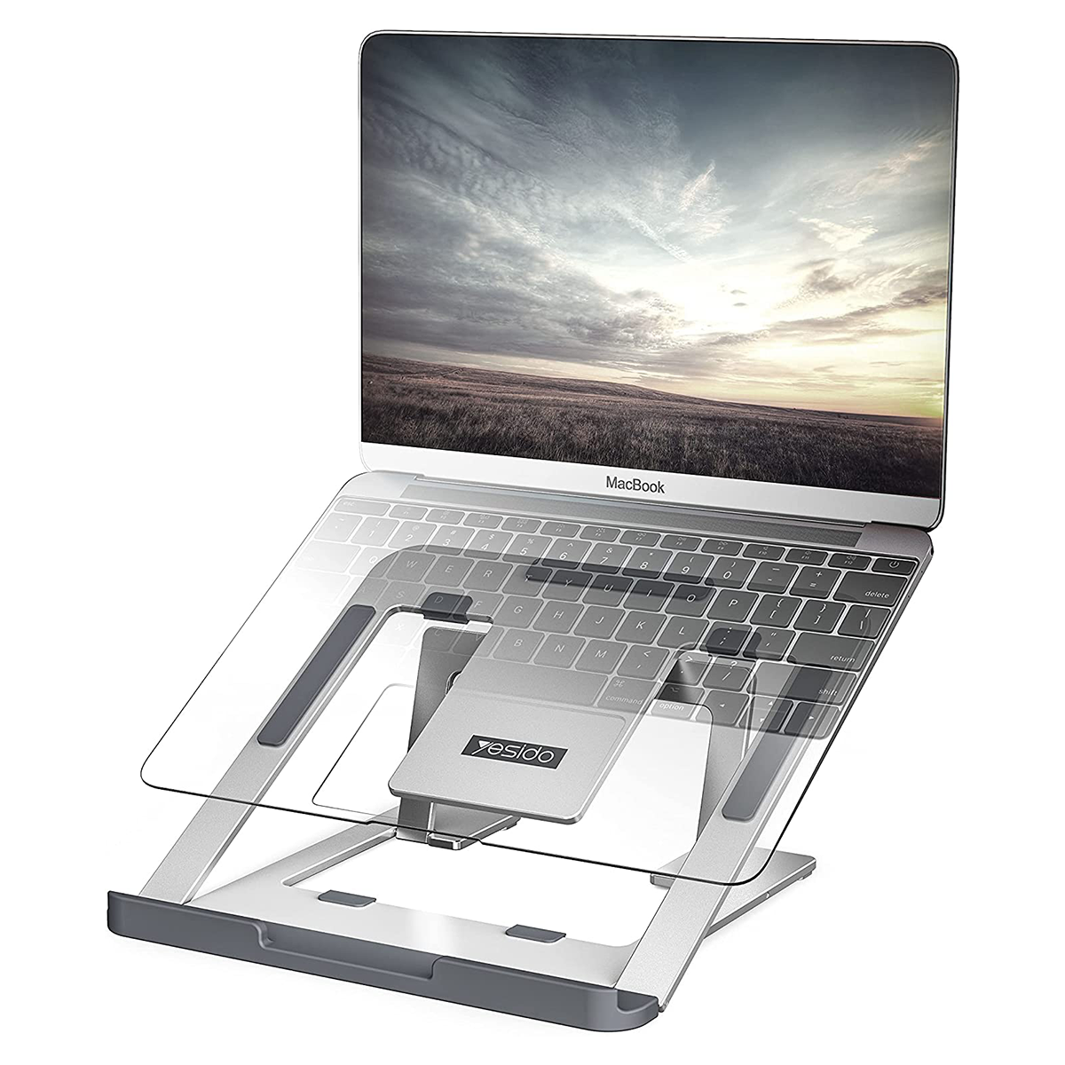 Soporte Stand Aluminio Notebook Macbook Portatil Yesido Lp02 Gris