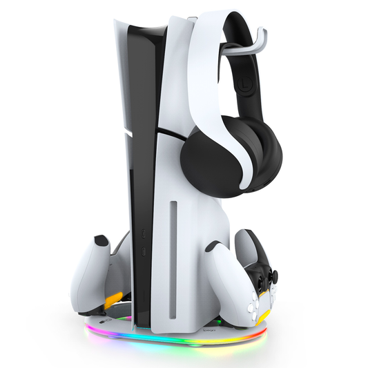 Soporte Stand Vertical Rgb Ipega Pg-p5s045h Para Ps5 Pro o Slim Negro