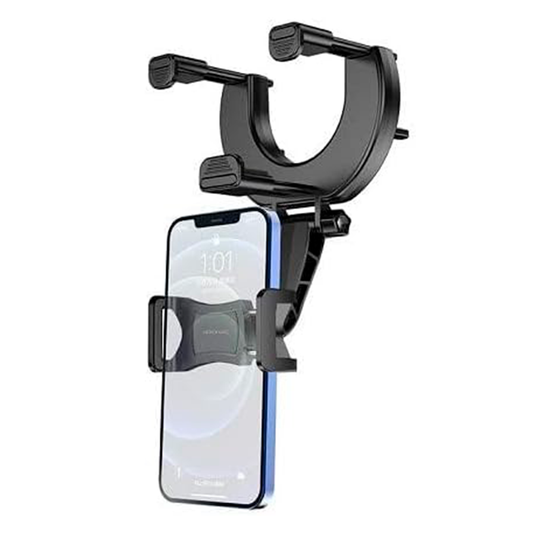 Soporte De Auto Espejo Retrovisor Borofone Bh49 Negro