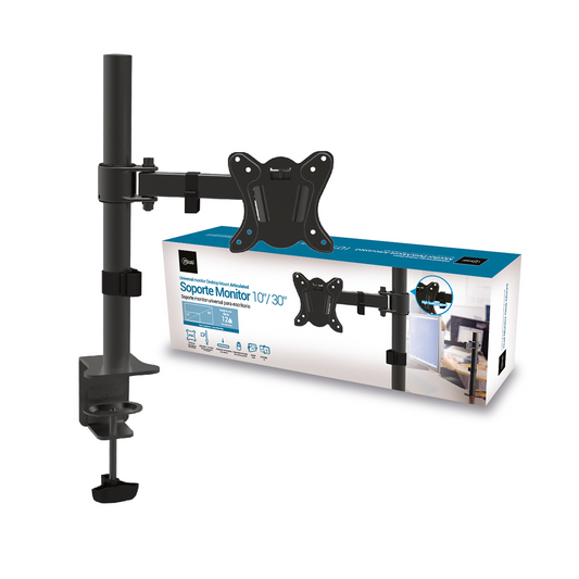 Soporte Para Monitor Smart Tv 10 A 30 Pulgadas Microlab Mod 8946 Negro