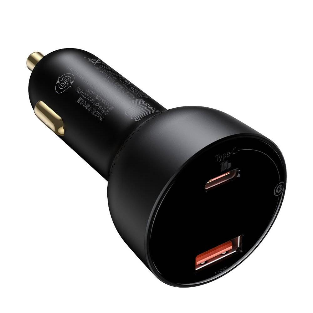 Cargador Auto PPS Dual QC 3.0 65 W + Cable USB C 100w Negro – imagen 4