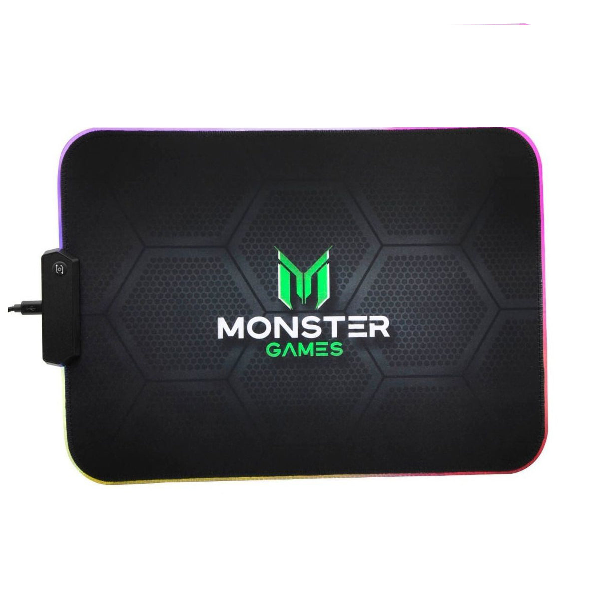 Mousepad Gamer Monster 35x25 Cm Rgb Speed Negro