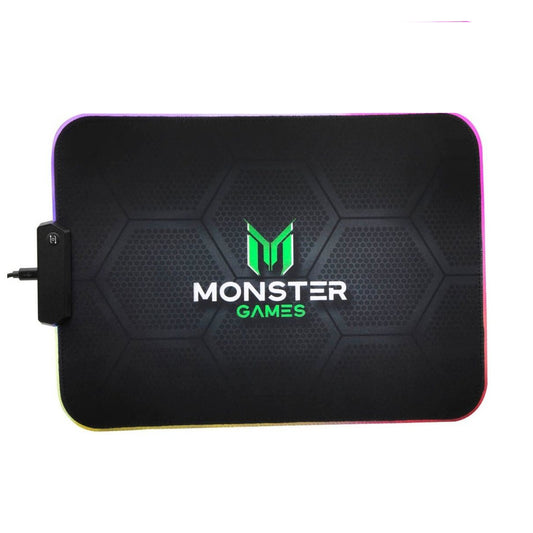 Mousepad Gamer Monster 35x25 Cm Rgb Speed Negro