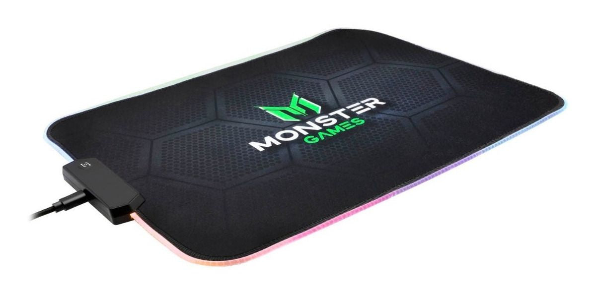 Mousepad Gamer Monster 35x25 Cm Rgb Speed Negro – imagen 3