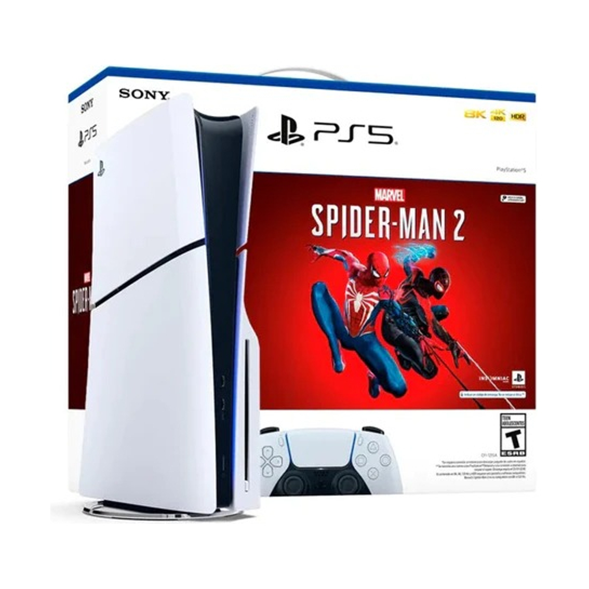 Consola Ps5 Slim 1 Tb Con Disco + Juego Spider-man 2