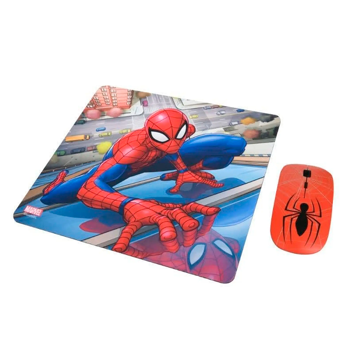 Kit Mouse Inalámbrico + Mousepad Disney Spiderman 1