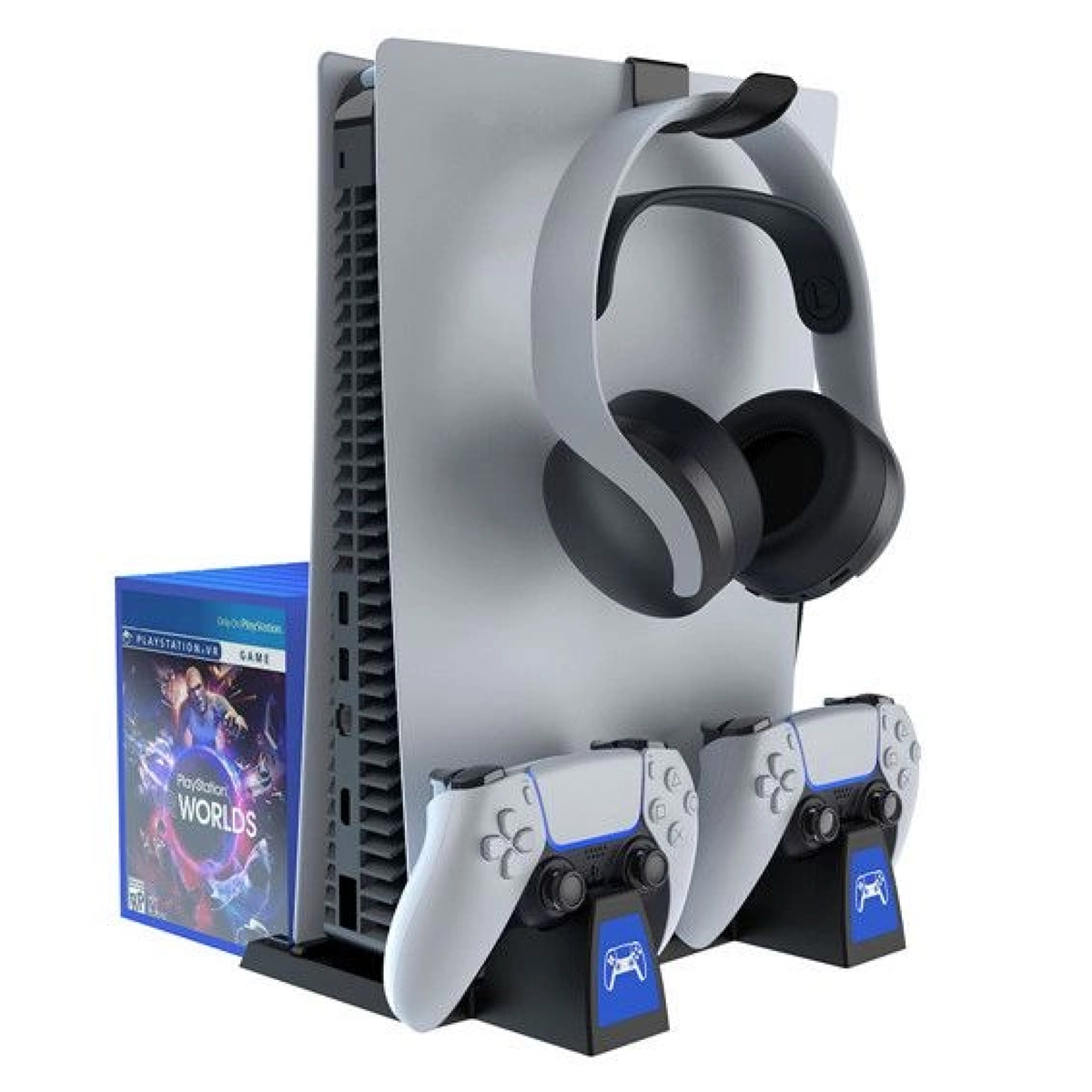Soporte Estacion Multifuncional Cargador Ps5 Ipega PG-P5009 Blanco
