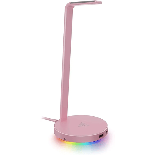 Soporte De Audifonos Razer Base Station V2 Chroma Usb Hub Rosado