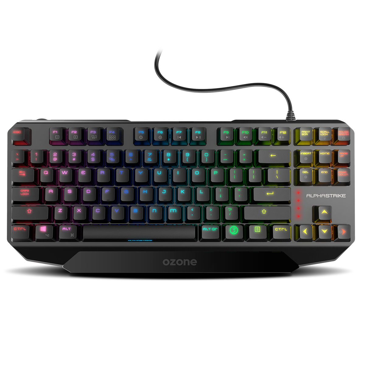 Teclado Gamer Mecanico Ozone Alpha Strike Rgb Tkl Negro