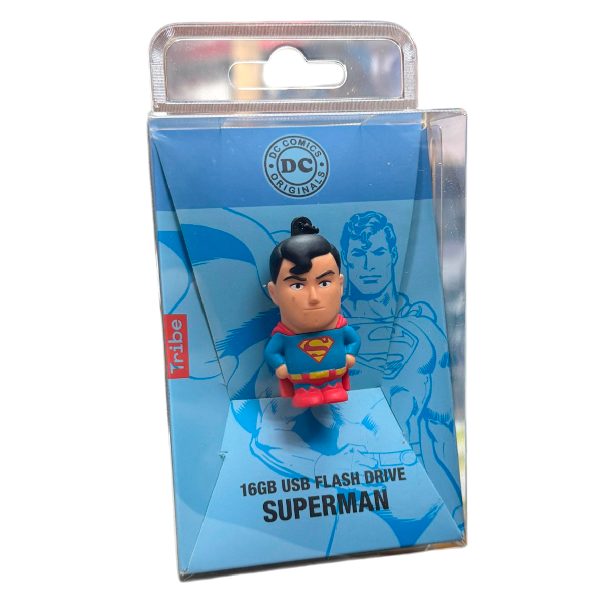 Pendrive Usb 2.0 Flash Drive Dc Comics 16 Gb Superman Azul