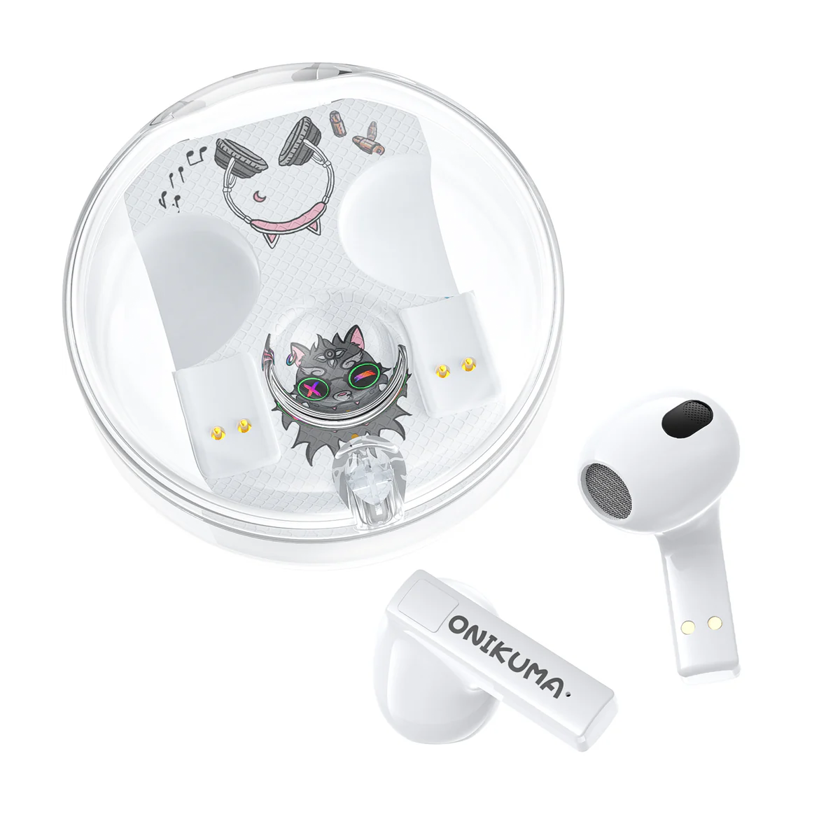Audifonos Bluetooth In Ear Tws Onikuma T301 Blanco