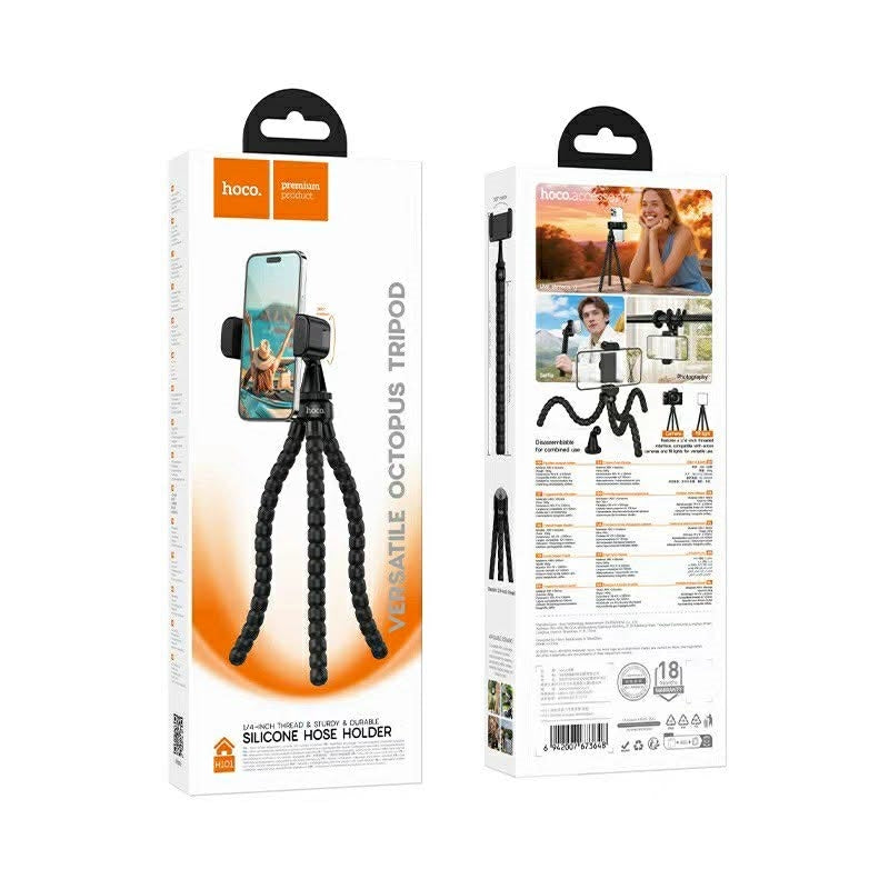 Soporte Tipo Pulpo 360 Flexible Hoco H101 Negro – imagen 4