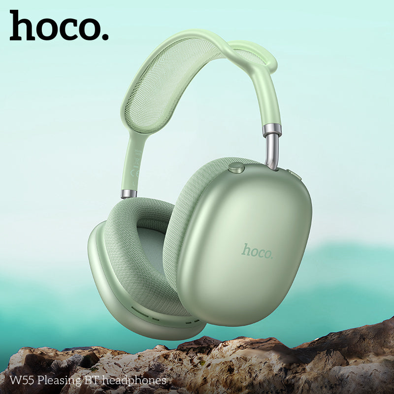 Audífonos Bluetooth Hoco W55 Headset 90 Horas Verde – imagen 4