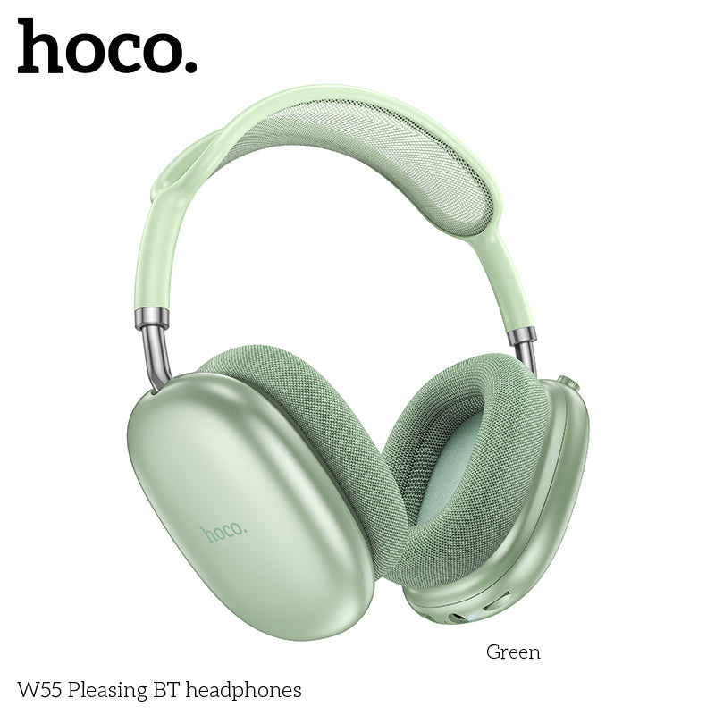 Audífonos Bluetooth Hoco W55 Headset 90 Horas Verde – imagen 2