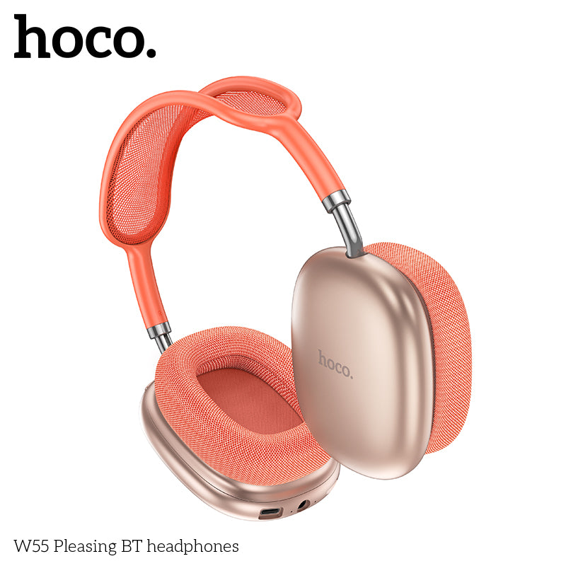 Audífonos Bluetooth Hoco W55 Headset 90 Horas Rosado – imagen 3