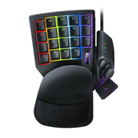 Teclado Keypad Gamer Tartarus Pro Negro