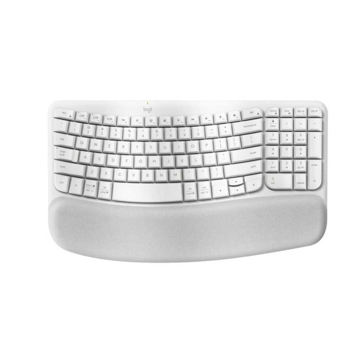 Teclado Dual Bluetooth Wireless Logitech Wave Keys Blanco