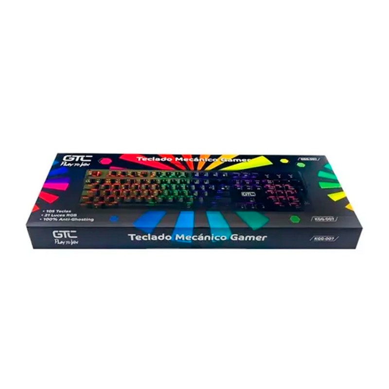 Teclado Gamer Mecanico Gtc Rgb Kgg-007 Negro – imagen 2