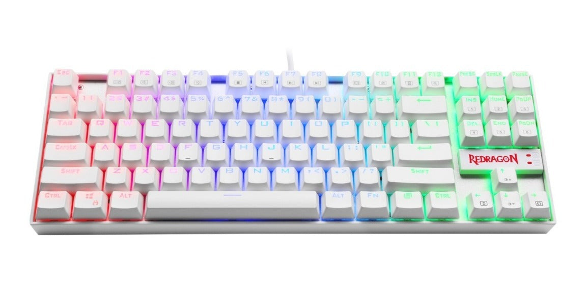 Teclado Gamer Mecanico Redragon Kumara K552 Rgb Blanco – imagen 3