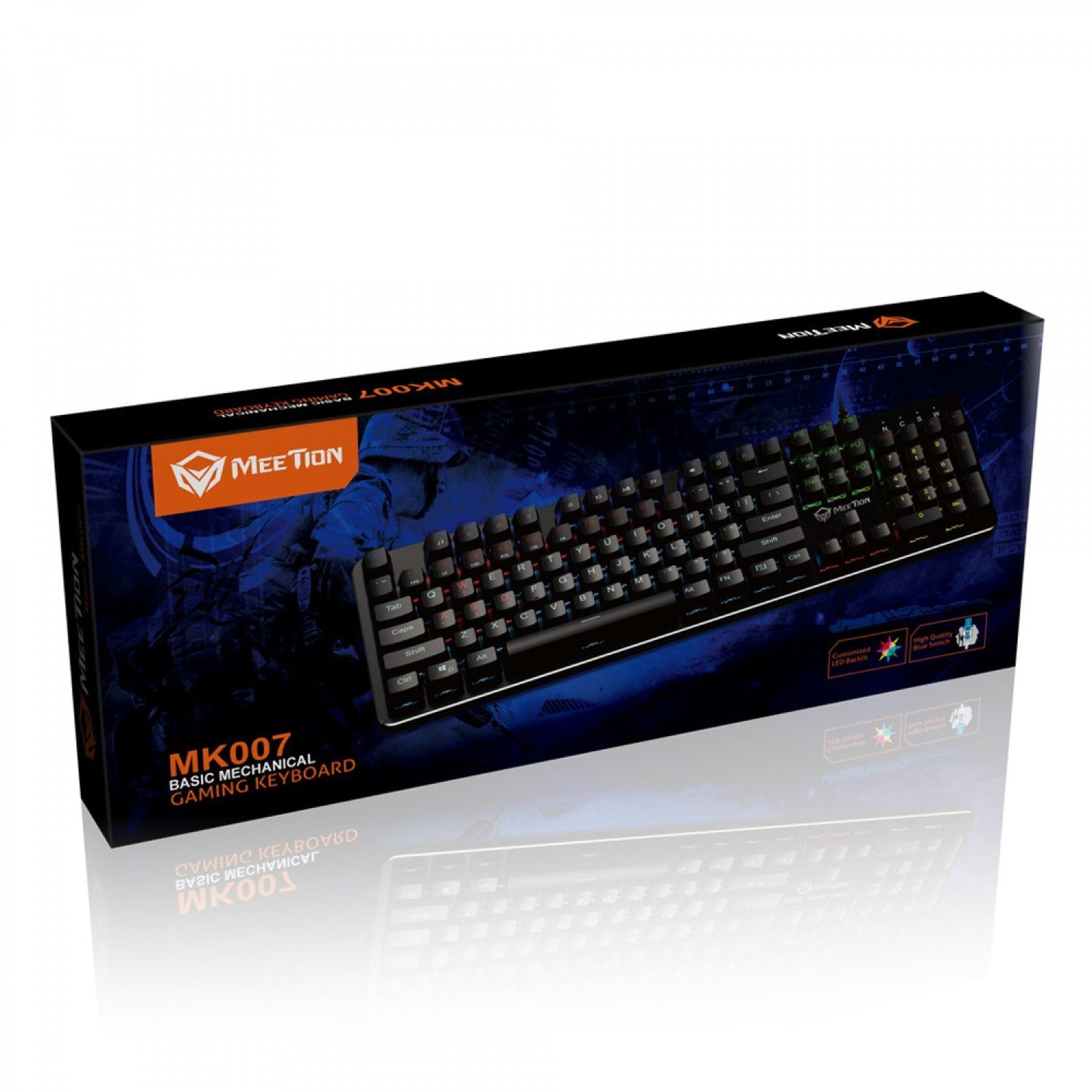 Teclado Gamer Mecanico Meetion MK007 Negro – imagen 2