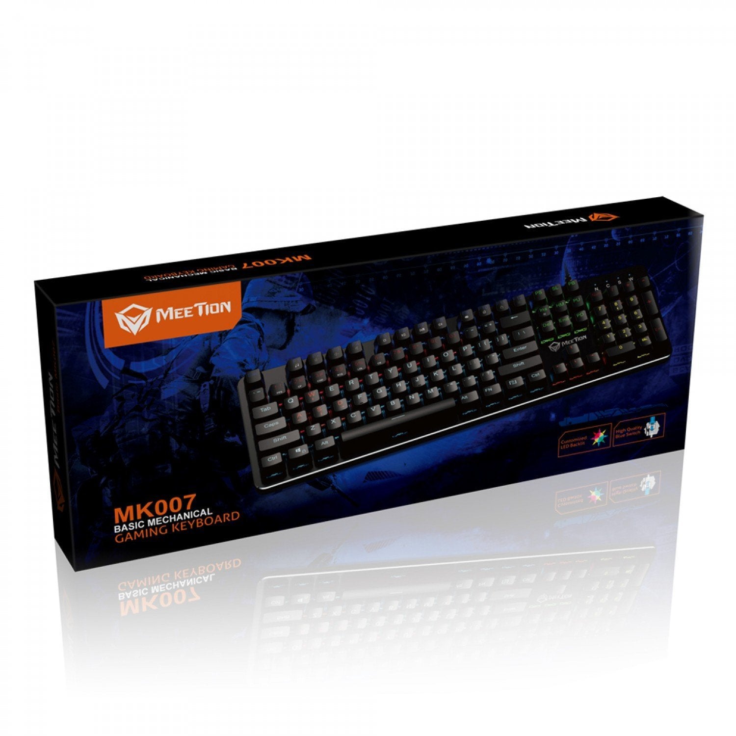 Teclado Gamer Mecanico Meetion MK007 Negro – imagen 2