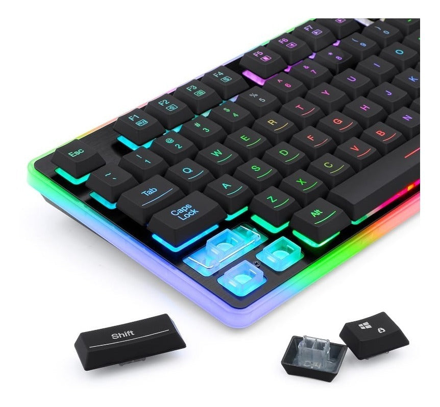 Teclado Gamer Semi Mecanico Redragon Dyaus 2 Rgb Negro – imagen 2
