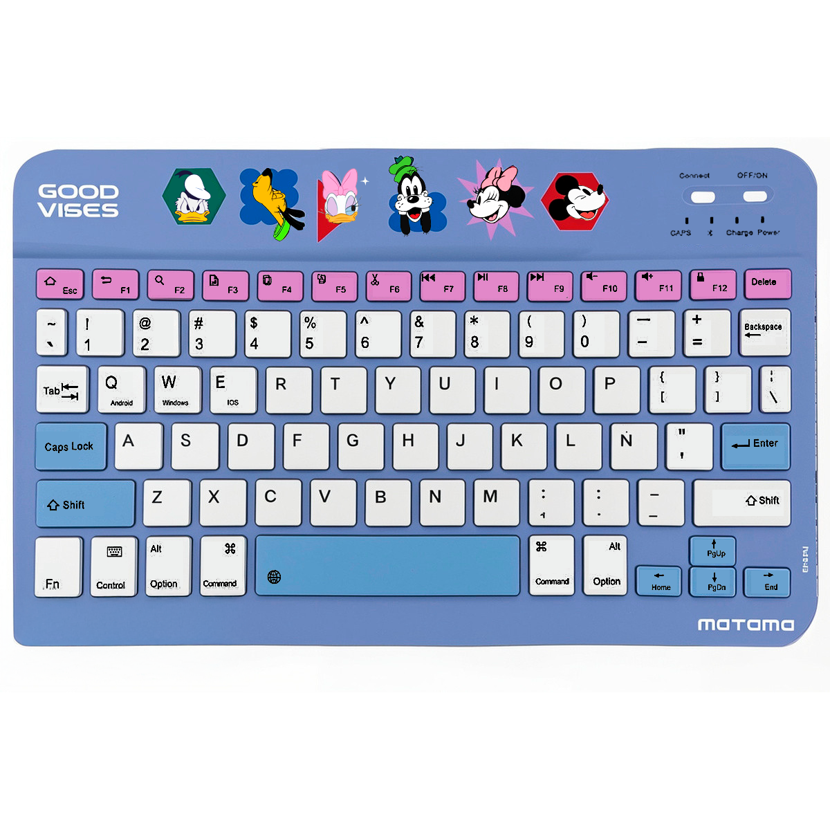 Kit Teclado y Mouse Disney Recargable Dual Bluetooth + Receptor Minnie – imagen 2