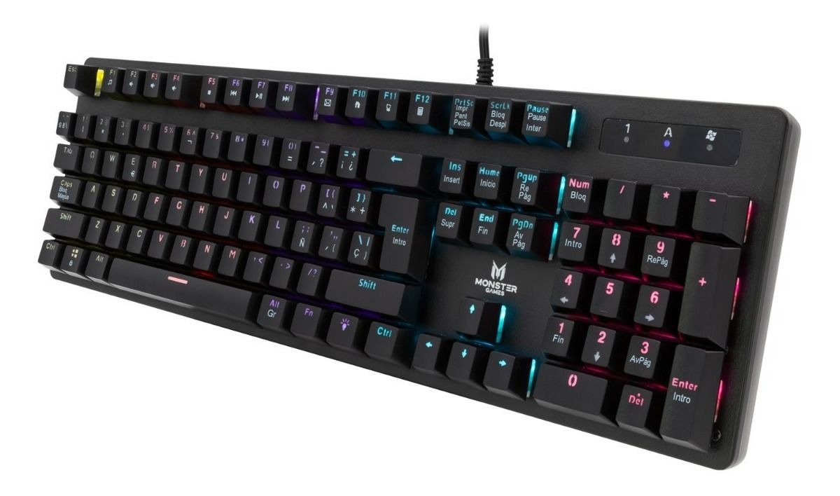Teclado Gamer Mecánico Monster Strategy Rgb Negro – imagen 3
