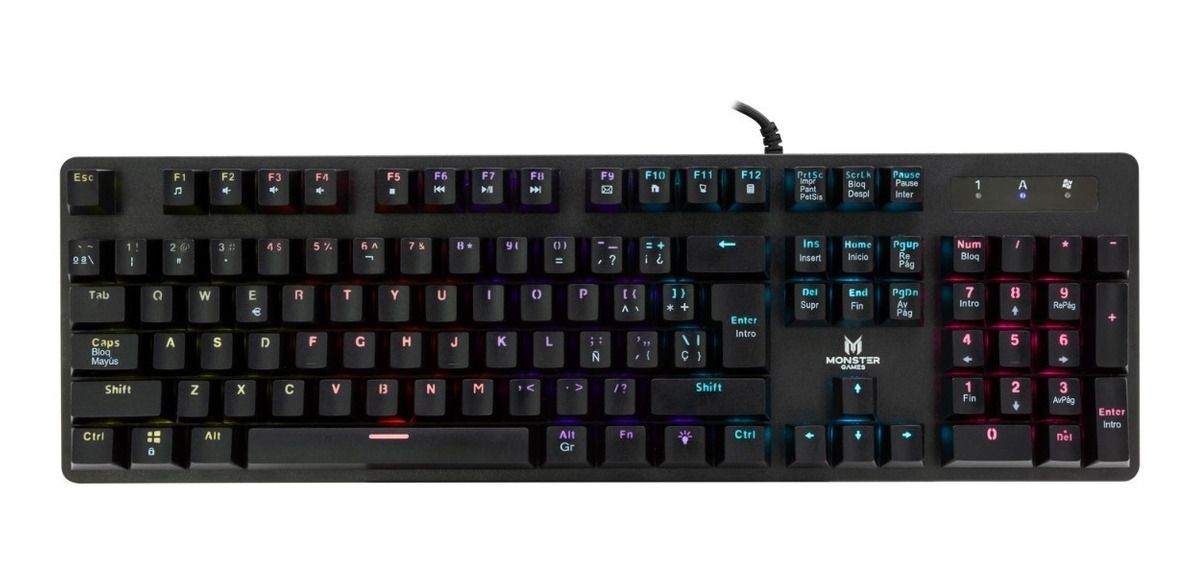 Teclado Gamer Mecánico Monster Strategy Rgb Negro – imagen 6