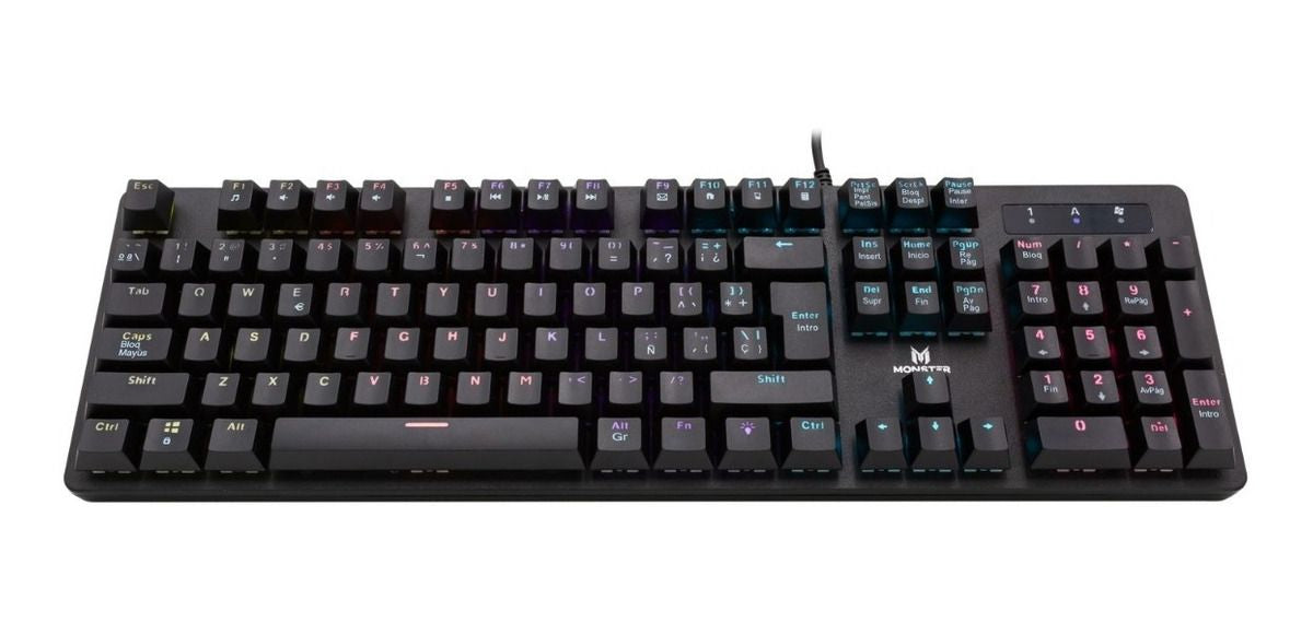 Teclado Gamer Mecánico Monster Strategy Rgb Negro – imagen 7