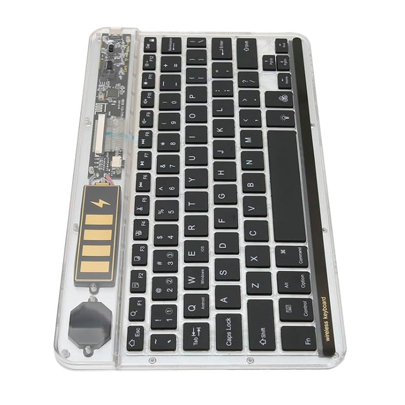 Teclado Mini Inalámbrico Bluetooth Rgb 030a Negro – imagen 3