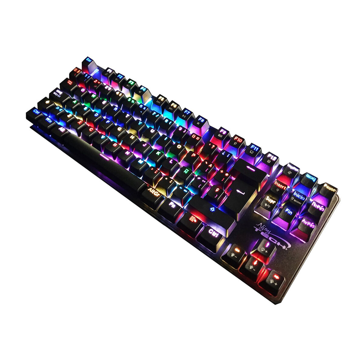 Teclado Gamer Mecanico Ghost Knight 3 Njoytech Switch Blue Rgb
