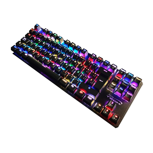 Teclado Gamer Mecanico Ghost Knight 3 Njoytech Switch Blue Rgb