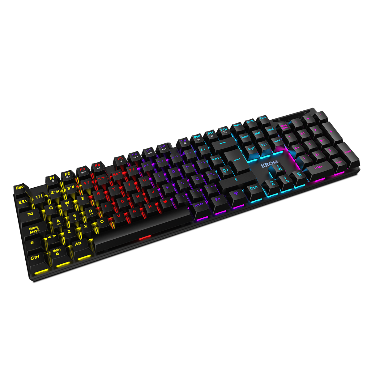Teclado Gamer Mecánico Krom Kasic Rgb Negro