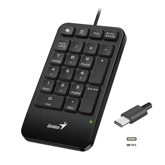 Teclado Numerico Usb Tipo C Genius Numpad 125 Negro