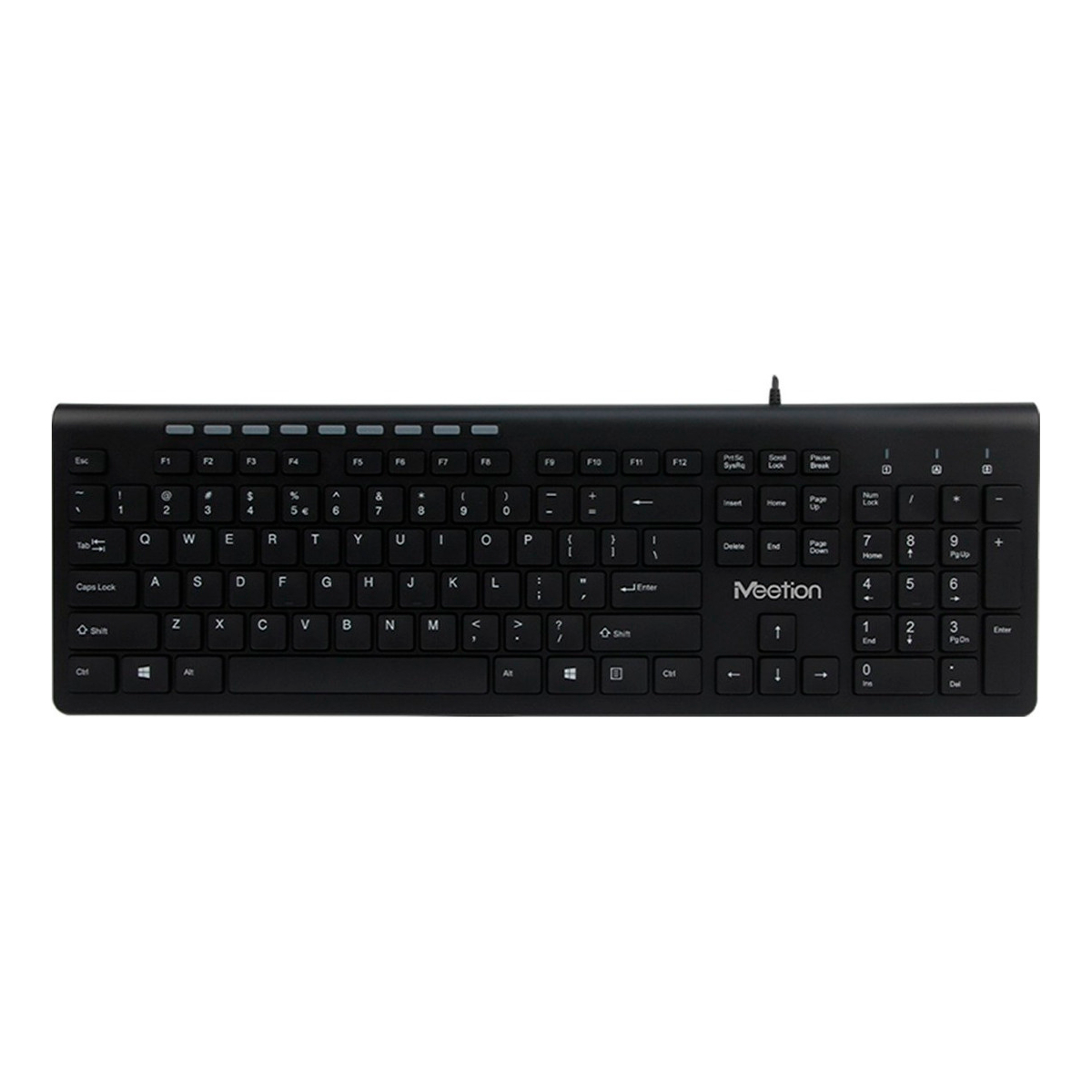 Teclado Alambrico Español K842m Meetion Color Negro