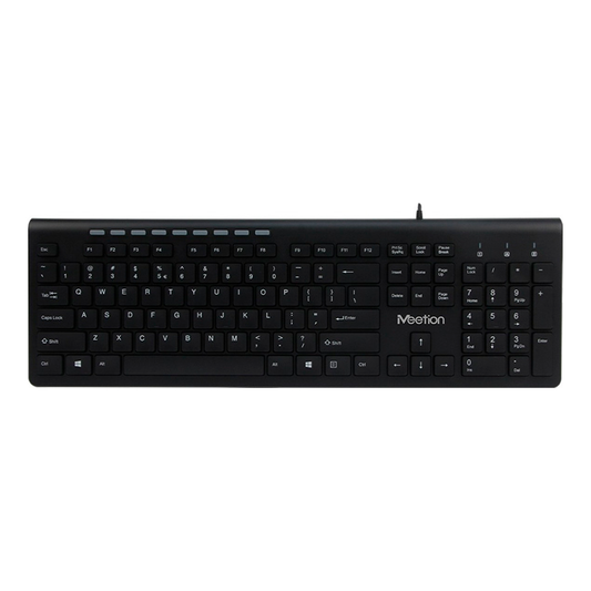 Teclado Alambrico Español K842m Meetion Color Negro