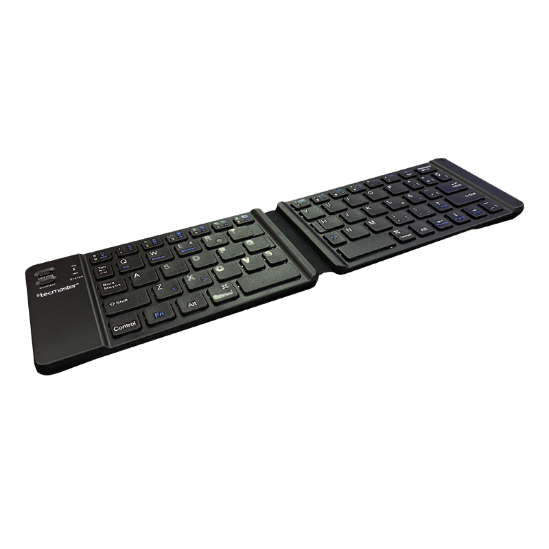 Teclado Inalámbrico Bluetooth Mini Tecmaster Plegable Negro – imagen 2