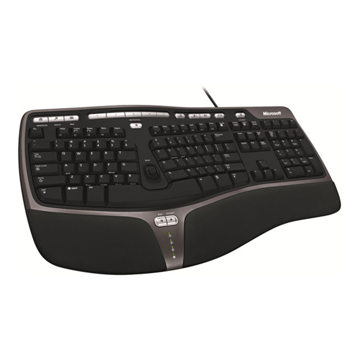 Teclado Microsoft Natural Ergonometrico 4000 Negro Usb