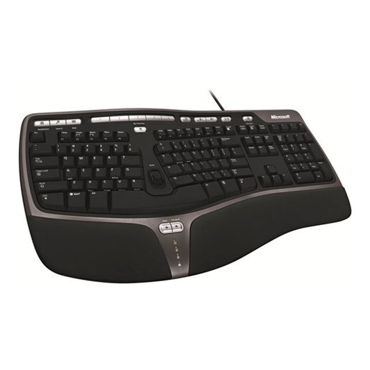 Teclado Microsoft Natural Ergonometrico 4000 Negro Usb